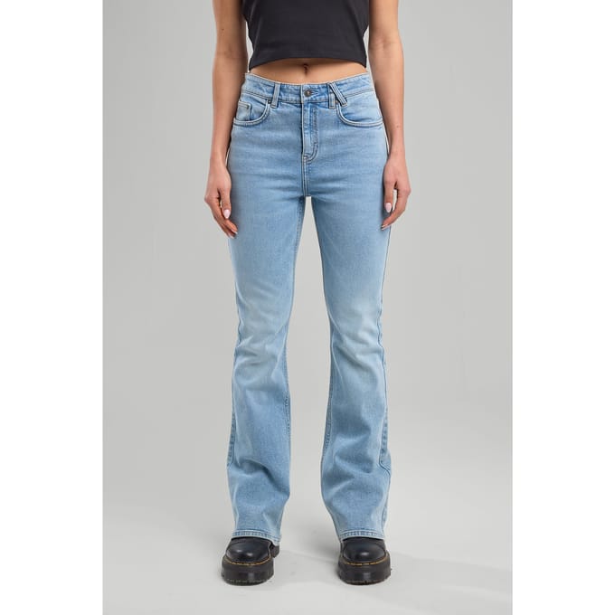 America Today Peggy Denim Blue Maat: W24L32 | Flared Jeans Outlet | Dames | Blauw