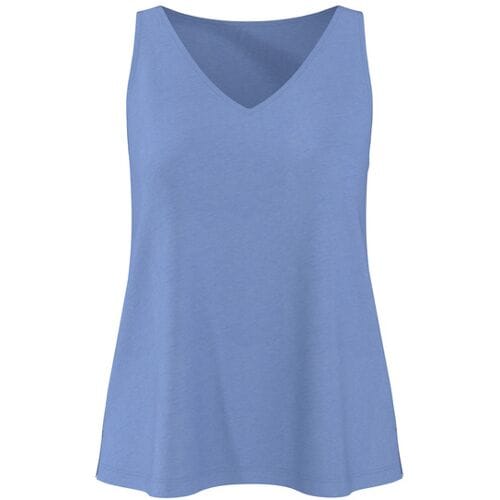 ESMARA Linnen dames top (Blauw, S (36/38))