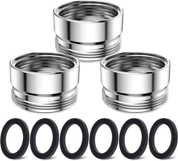 Set van 3 Stuks M22mm Kraanadapter voor Keuken Aerator, Tuinslang Aansluiting en Waterfilter Accessoires