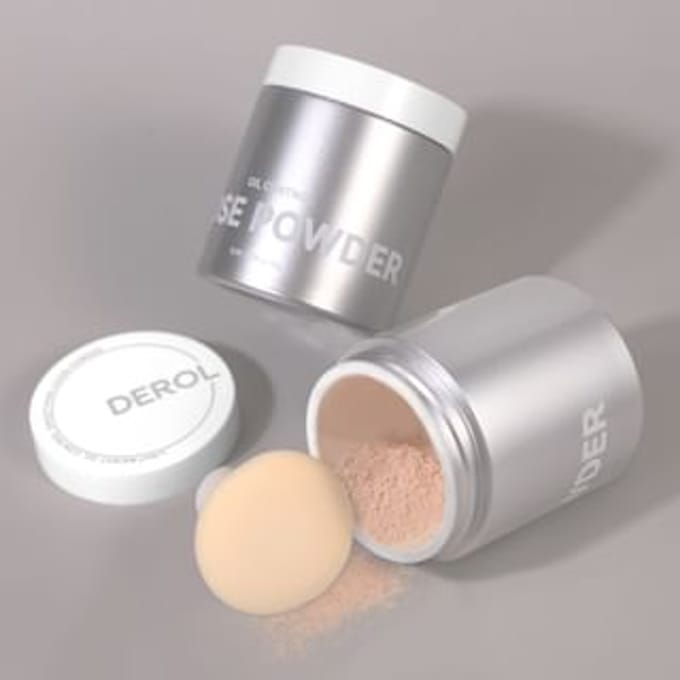 DEROL - Light Cloud Oil Control Loose Powder - 5 Colors #04 Brown