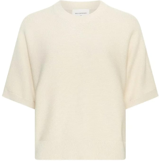 MSCH Copenhagen Mschthamira 2/4 Pullover Tops & T-shirts Dames - Shirt - Ecru - Maat M/L