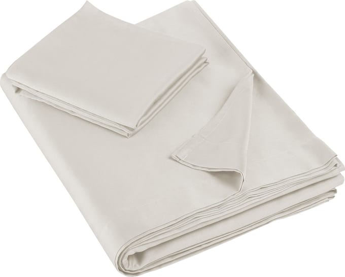 De Witte Lietaer Lakenset Olivia - Eenpersoons - 180 x 280 cm - Beige - Satijnkatoen