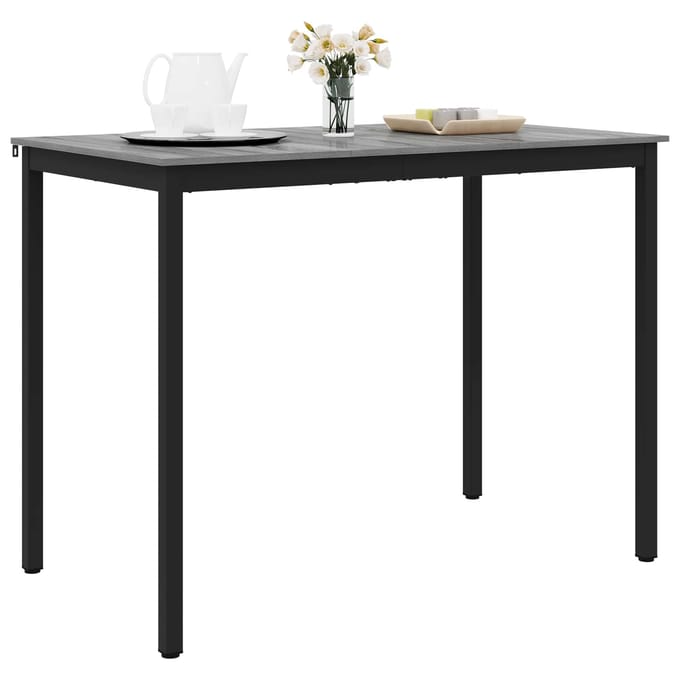 vidaXL - Staande - Bartafel - Bewerkt - hout - Rechthoekig