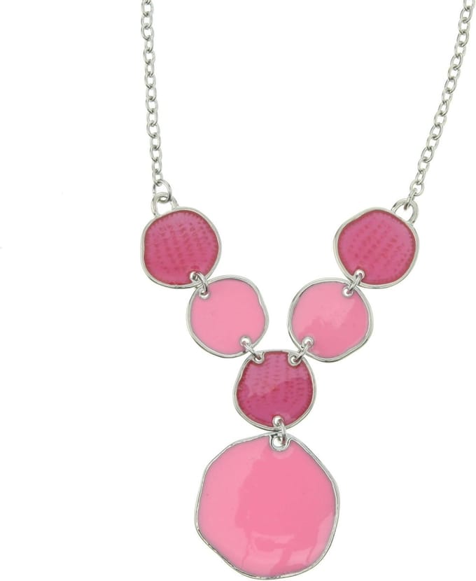 Behave ketting - Gekleurde ronde hanger - Nikkelvrij - Modeaccessoire