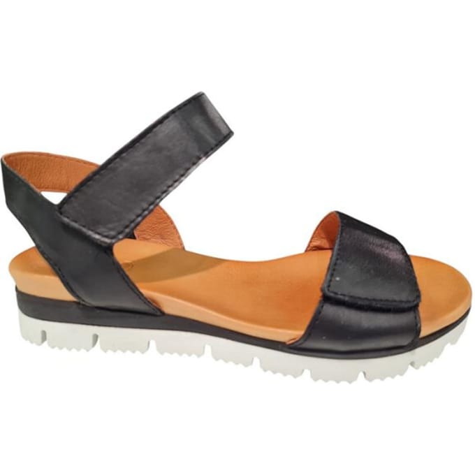 Aqa Dames Sandalen Klittenbandsluiting - Zwart - 40