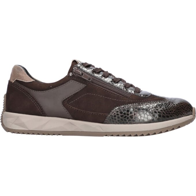 Waldlaufer - 598002-H-Janett - Lage sneakersDames sneakers - Kleur: Bruin - Maat: 42