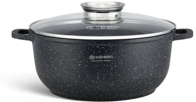 Edënbërg Stonetec Line - Luxe Aluminium Kookpan met Deksel - Ø 20 cm
