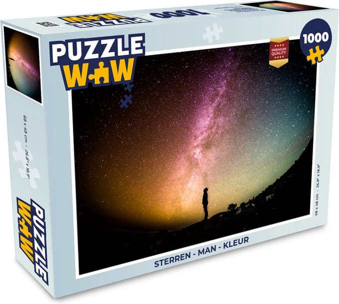 Puzzel Sterren - Man - Kleur - Legpuzzel - Puzzel 1000 stukjes volwassenen