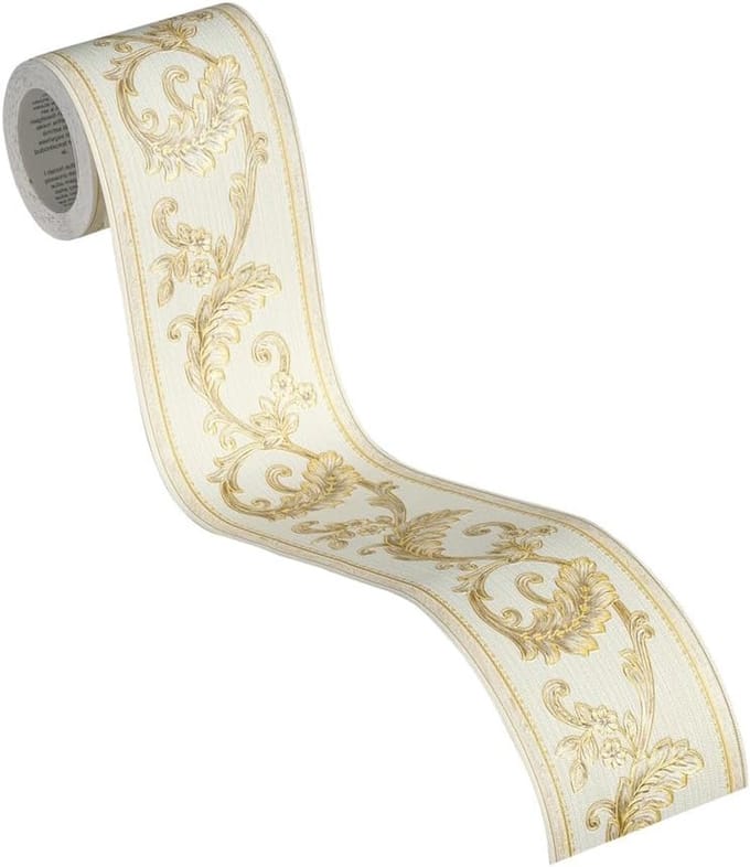 KLASSIEKE BEHANGRAND | Zelfklevend - goud metallic - A.S. Création Only Borders 11