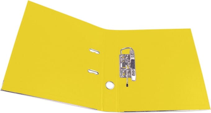 Ordner office a4 smal geel 50mm 5st | 5 stuks