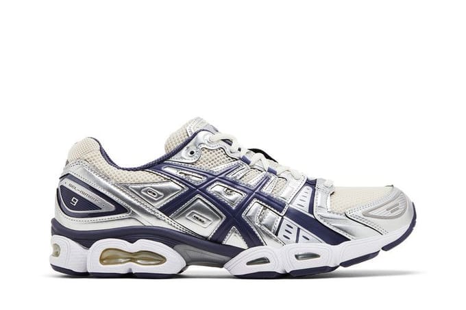 ASICS Gel-Nimbus 9 Oatmeal Indigo Fog 36 white