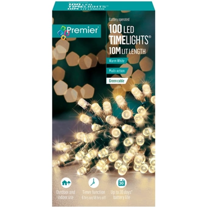Premier 100 LED accu-kettinglamp - 10 meter