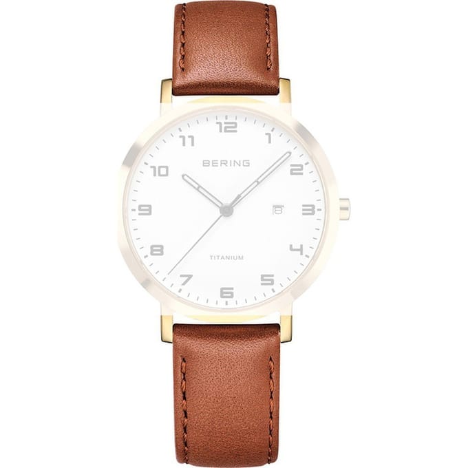 Bering PT-A18634T-BRN Titanium band