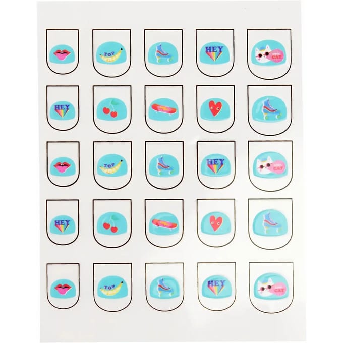 Nagelstickers Rex London Top Banane (x25)