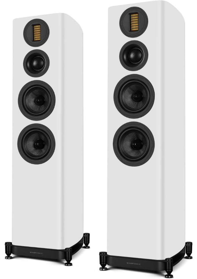 Wharfedale EVO 5.4 Vloerstaande Speakers - Hifi Stereo Set - Passieve Speaker - 3-Weg Luidsprekers - Wit