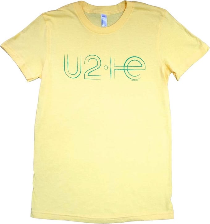 U2 - Brazil Logo Babydoll Dames T-shirt - M - Geel