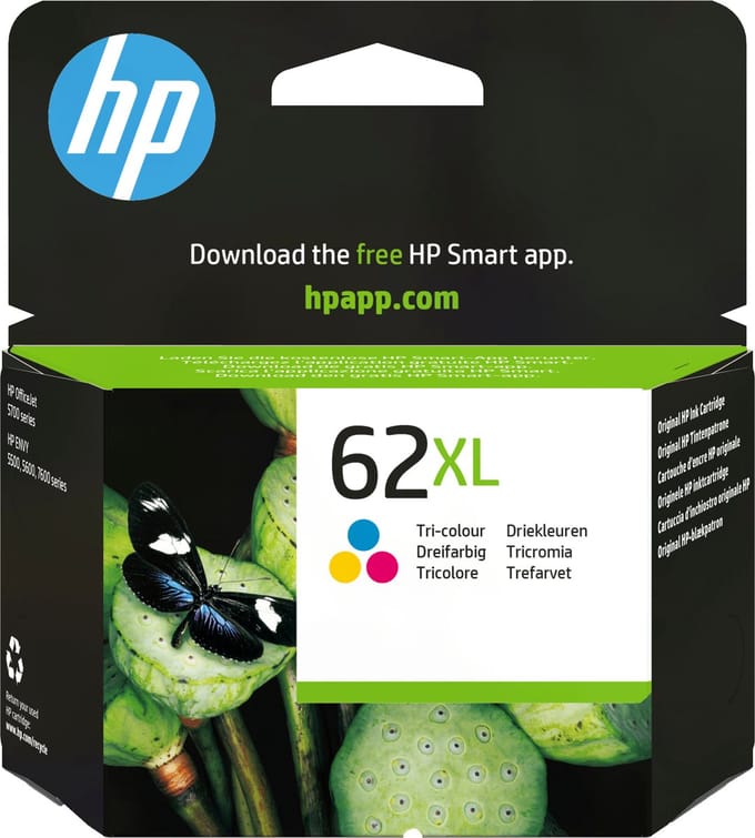 HP Inktcartridge 62XL (C2P07AE) 3-kleuren Hoge capaciteit