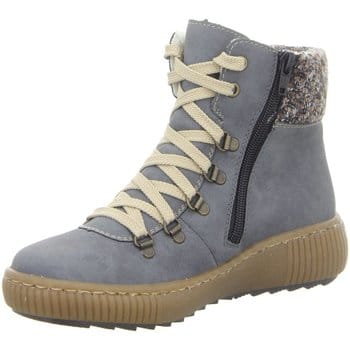 Rieker dames veterboot blauw