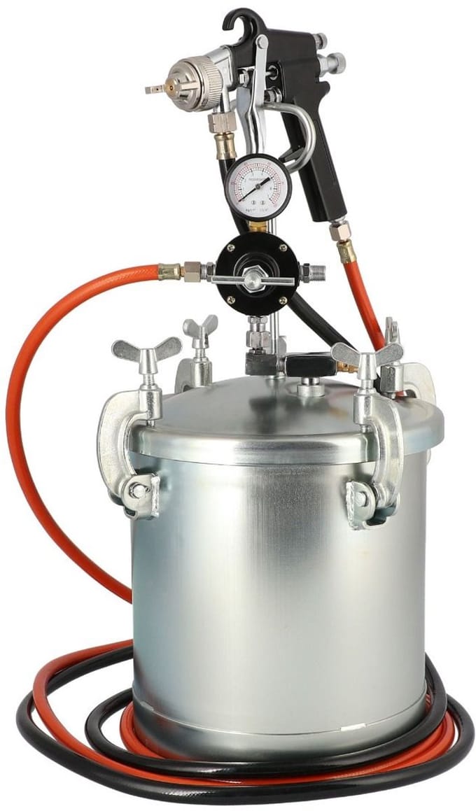 Verfspuit unit 5.5 bar 2 mm nozzle 8.5 l beker