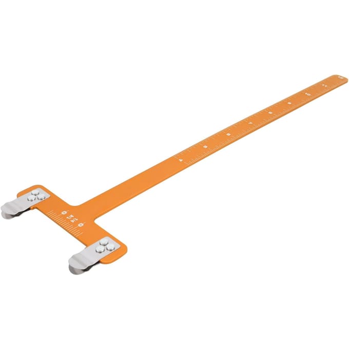 Pijlafstelling Boog T-vorm Koordafstandsmeetlat Aluminiumlegering Meetgereedschap Geel