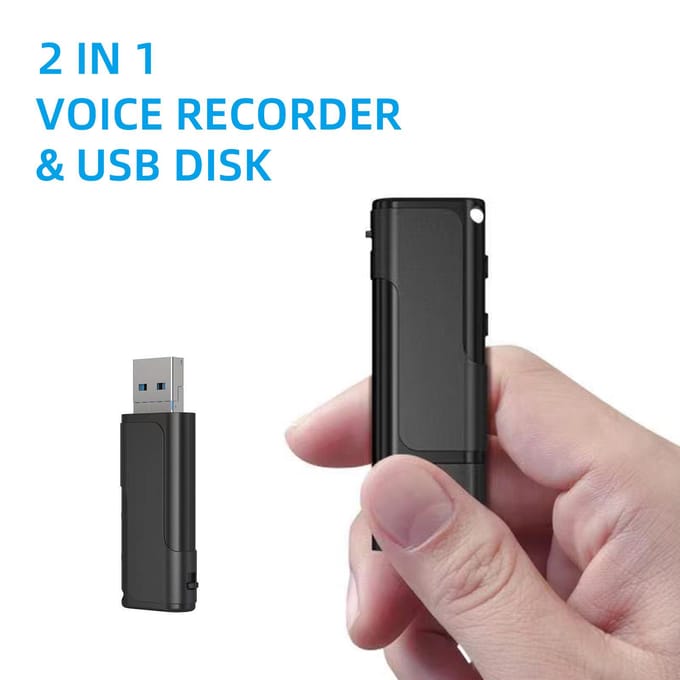 Digitale spraakrecorder U-disk Flash Driver Geluid Audio geactiveerd dictafoon opnameapparaat 8g memory card