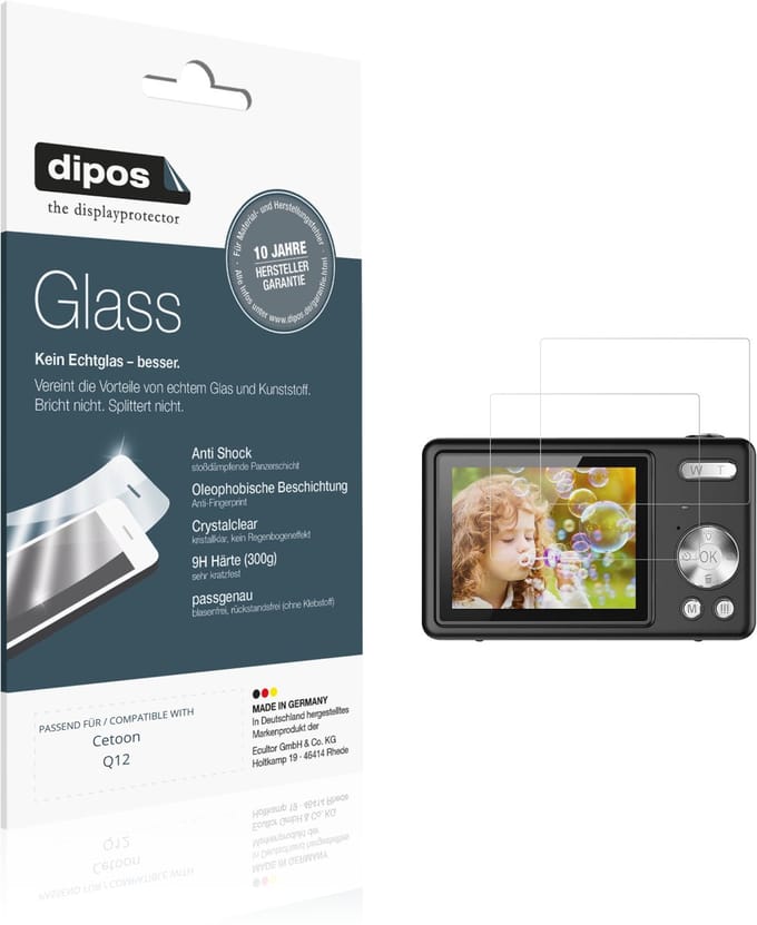 dipos – 2x Pantserfolie geschikt voor Cetoon Q12 | 9H Screenprotector