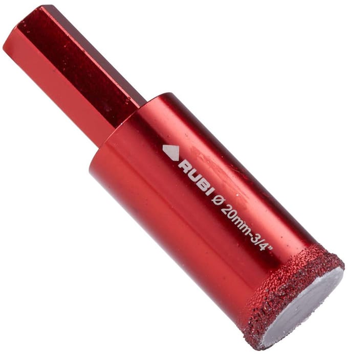 Rubi tegelboor 20mm – HEX - Diamantboor tegels