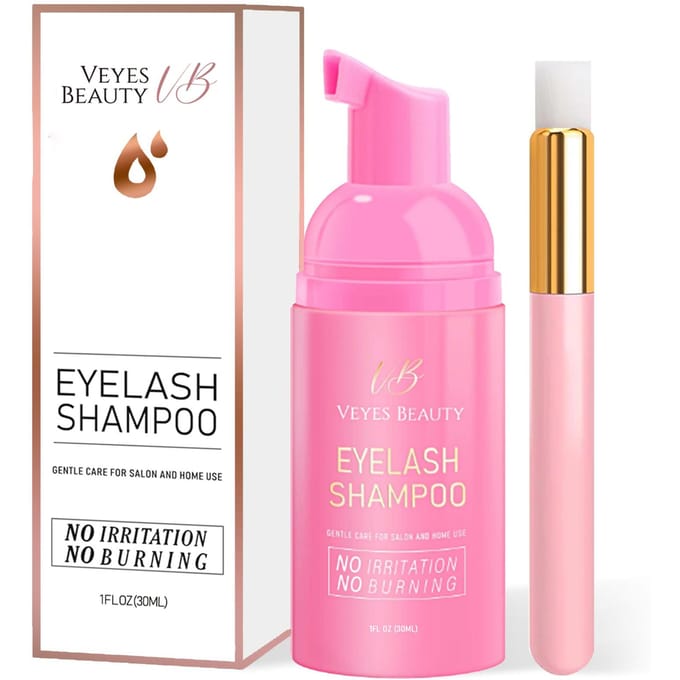 Veyesbeauty Wimper Shampoo Alles-in-één Wimper Nazorg Kits Kit roze