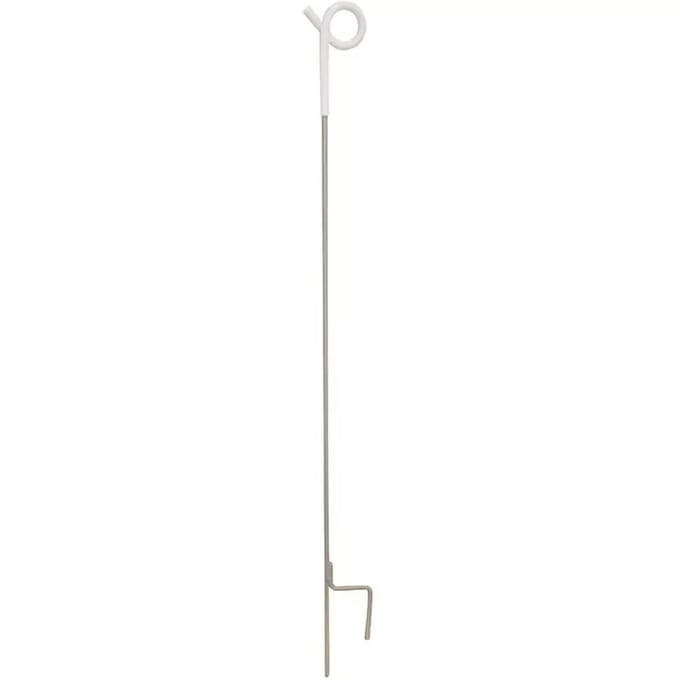 Pulsara Veerstalen Paal 1,00m wit – Flexibele Afrasteringspaal (10 stuks)