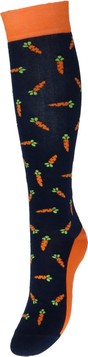 Epplejeck Sokken Epplejeck Ejcarrot Donkerblauw-oranje