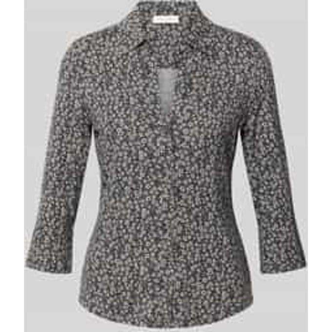 Shaped fit blouses shirt van viscosemix
