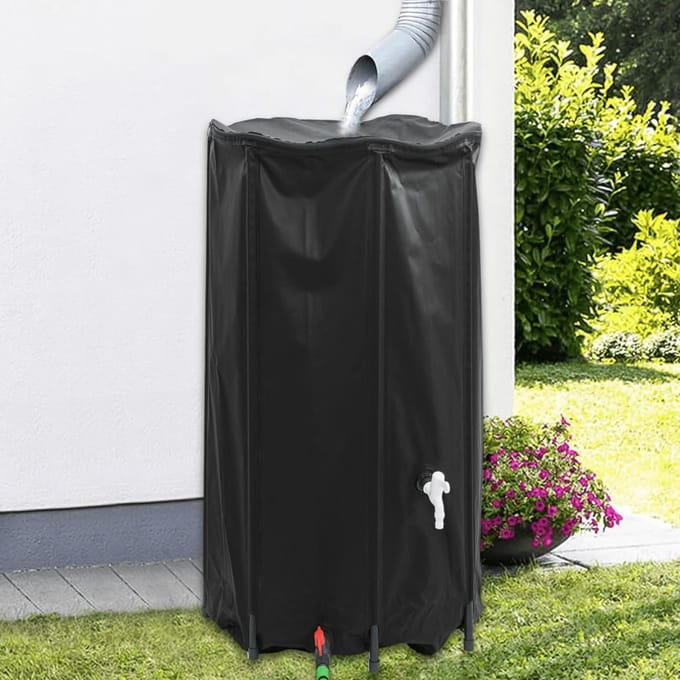 vidaXL Watertank met kraan opvouwbaar 380 L PVC