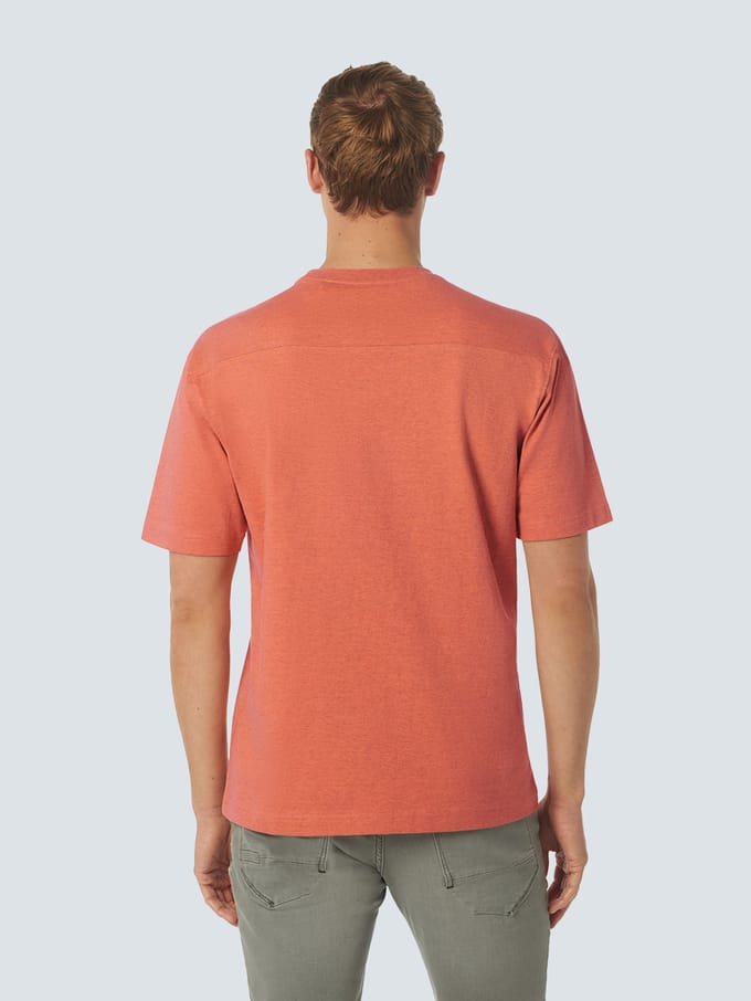 No Excess T-shirt Crewneck Melange Melon Größe: S | Basic T-Shirts Outlet | Herren