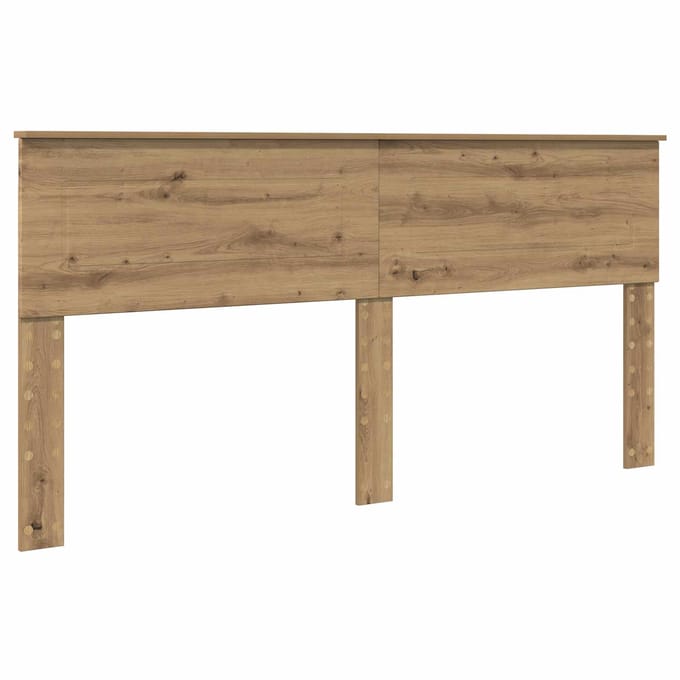 vidaXL Hoofdbord Artisan Eiken Bewerkt hout