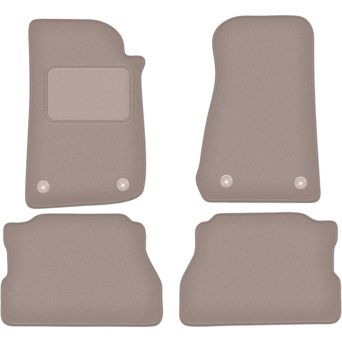 Beige veloursmatten voor: Jeep Wrangler IV Rubicon off-road (2017-)