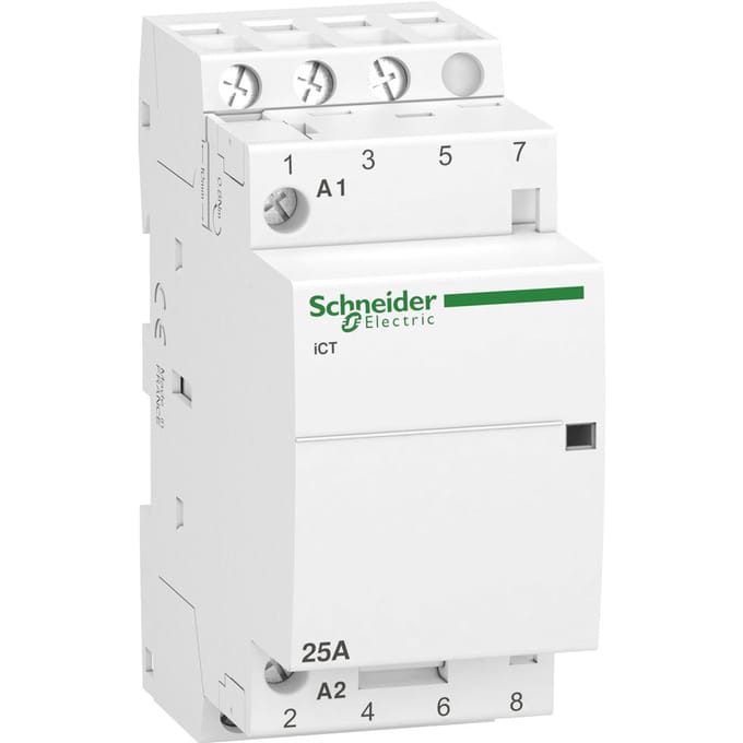 Schneider Electric ICT 25A 3P Modulaire Contactor 230V AC - A9C20833