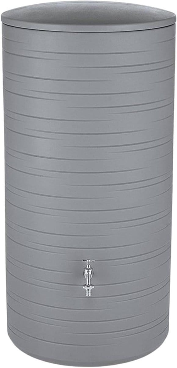 Regenton - Watertank - Water Opslaan - Kindveilig Deksel - 285 Liter - Grijs