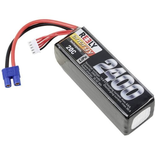 Reely LiPo accupack 14.8 V 2400 mAh Aantal cellen: 4 20 C Softcase EC3