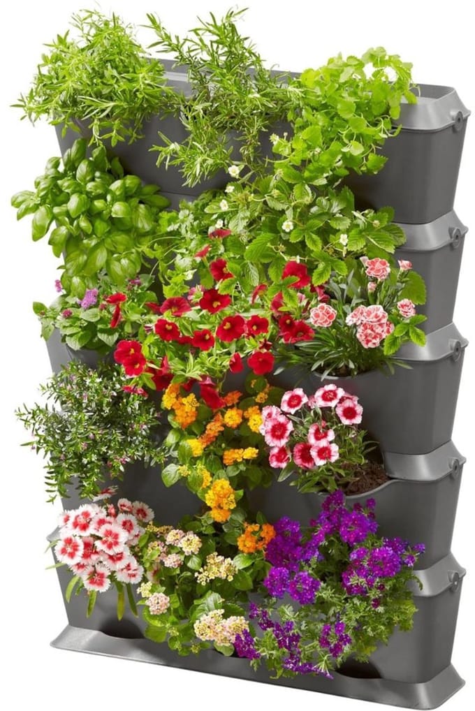 Thuys – Verticale Tuin – Met Watersysteem – Verticale Moestuin – 40cm x 30cm x 30cm – Grijs