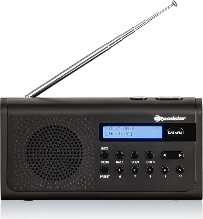 Draagbare DAB+ en FM Radio met Wekker, Timer en Hoofdtelefoonaansluiting