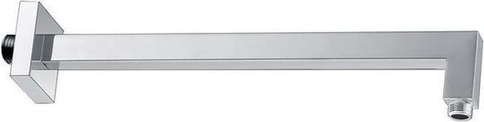 Wiesbaden Hydro Luxe douche arm vierkant muurbevestiging 40cm chroom