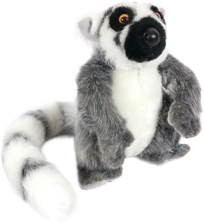 PIA Soft Toys - Pluche Knuffeldier Katta - zittend - 19 cm