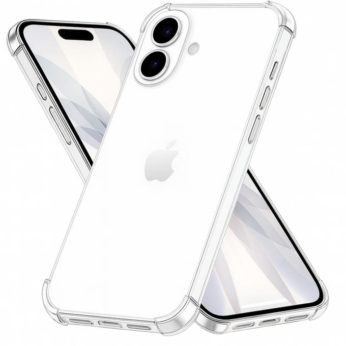 Hoesje geschikt voor iPhone 17 backcover Shockproof siliconen Transparant