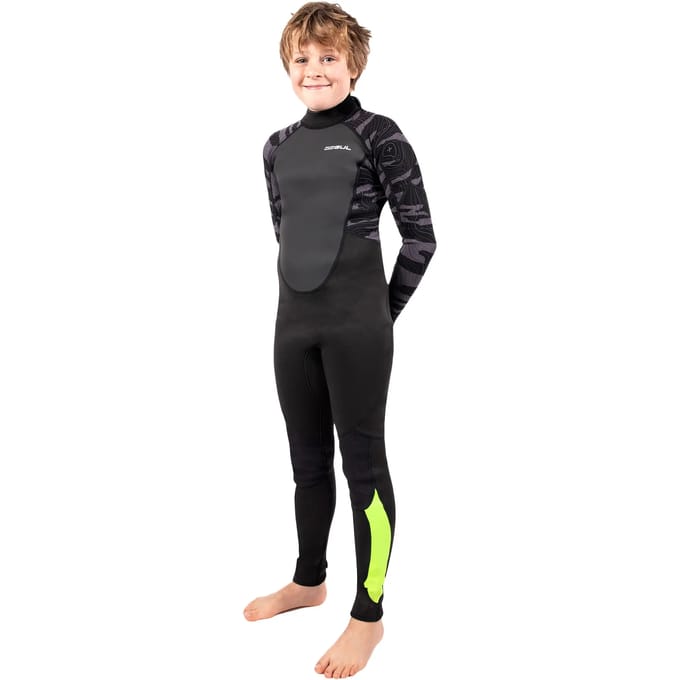 Volledige combinatie met lange mouwen kind GUL Response Flatlock 3/2 Back-Zip