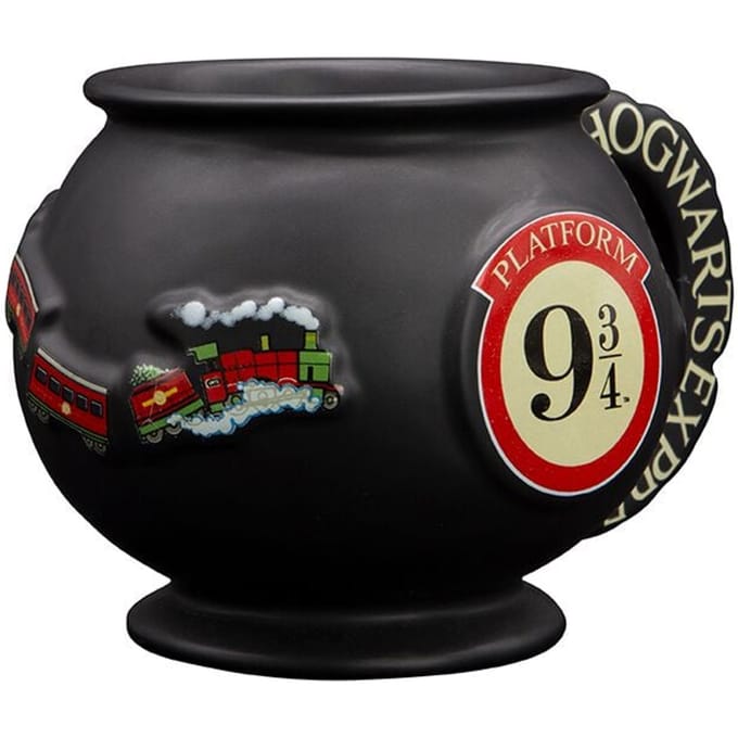 Harry Potter Platform 9 3/4 - 3D-mok Unisex Kop - zwart/rood/wit - Standard