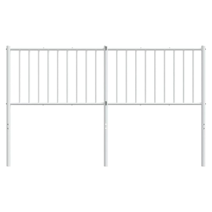vidaXL - Vervangend - hoofdbord - metaal - wit - 160 - cm