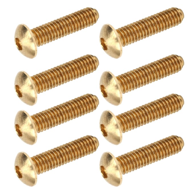 50 Pièces Vis à tête hexagonale creuse Tête demi-ronde Cuivre pur Quincaillerie Accessoires Fixations M4 x 16mm