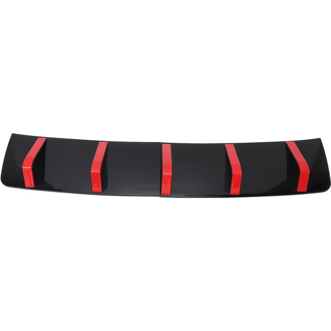 2 STUKS Achterbumper Lip Diffuser Universele Onderbumper Spoiler Haaienvin Beschermer voor 1 Serie E90 black