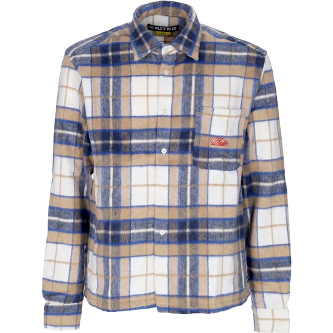 Century Tartan-overhemd voor heren, beige