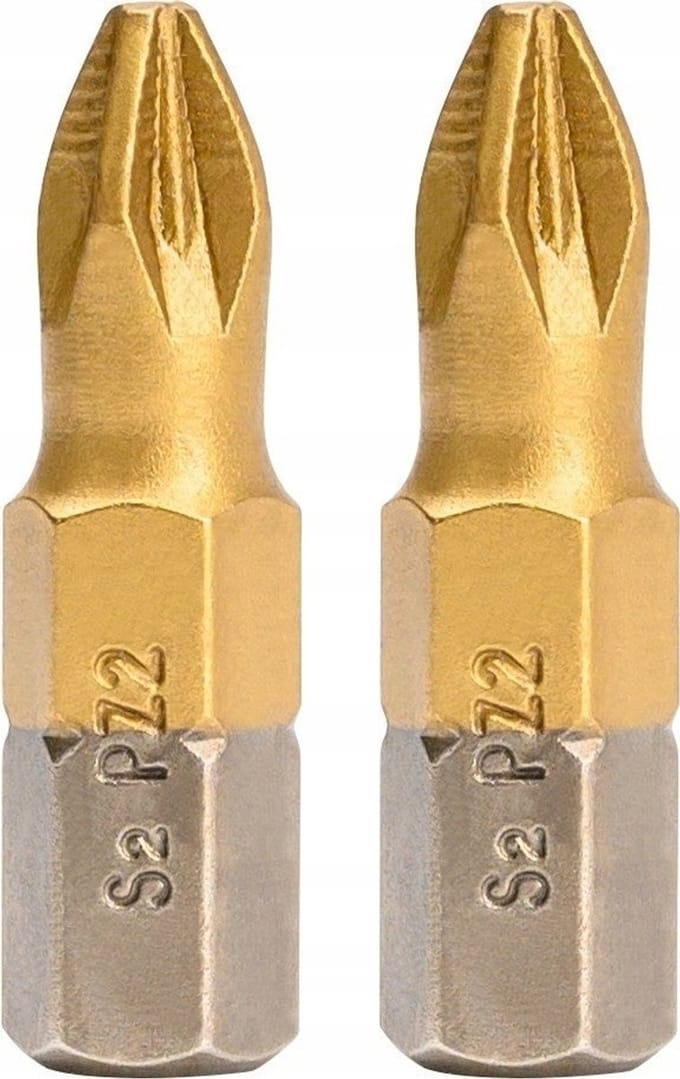 PZ2 Schroefbits 25mm S2 Titanium - 2 Stuks